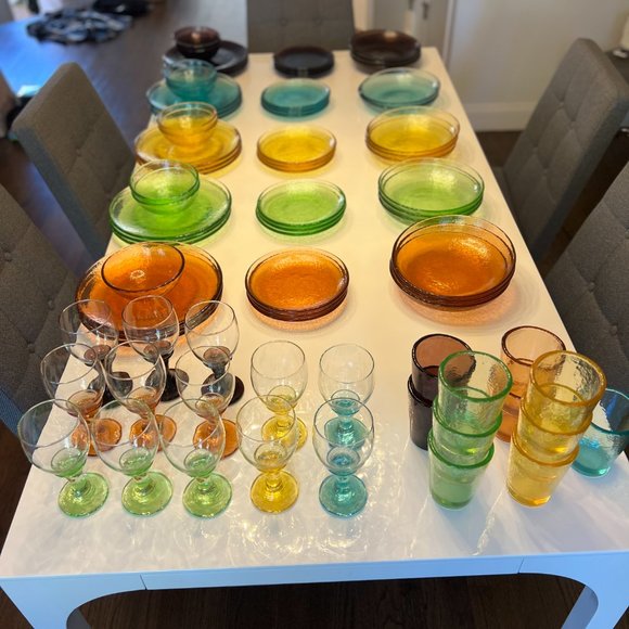 Fire & Light Dinnerware - Plate, bowls, glasses - Picture 2 of 4